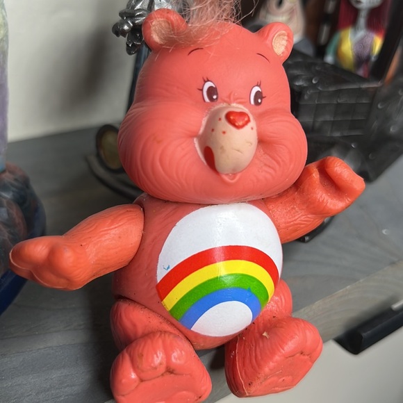 Vintage 1980s Cheer Bear care Bear figure - Picture 2 of 5